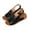 Black, variant on Tbopshirt Summer Wedge Sandals for Women Open Toe Solid Color Wedge Heels with Arch Support