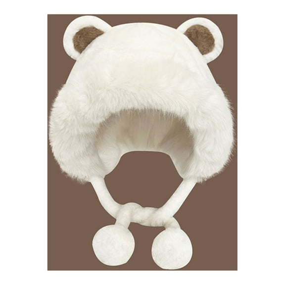 Qepwscx Women Men Beanie Warm Winter Hats, Soft Knit Lazy Beanie ,Cats Beanie，Women Foxs hat, Slouchy Beanie for Men/Women Slouchy Ski Watch Cap Ear Flap Beanie Hat