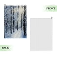thumbnail image 2 of ONETECH Snowy Forest Super Absorbent Microfiber Golf Towel 24x16in 1PC, 2 of 7