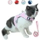 thumbnail image 2 of Correa para mascotas, arnés de pecho cómodo tipo chaleco anti-patadas para gatos, chaleco ajustable de malla suave reflectante para mascotas (Rosa S), 2 of 5