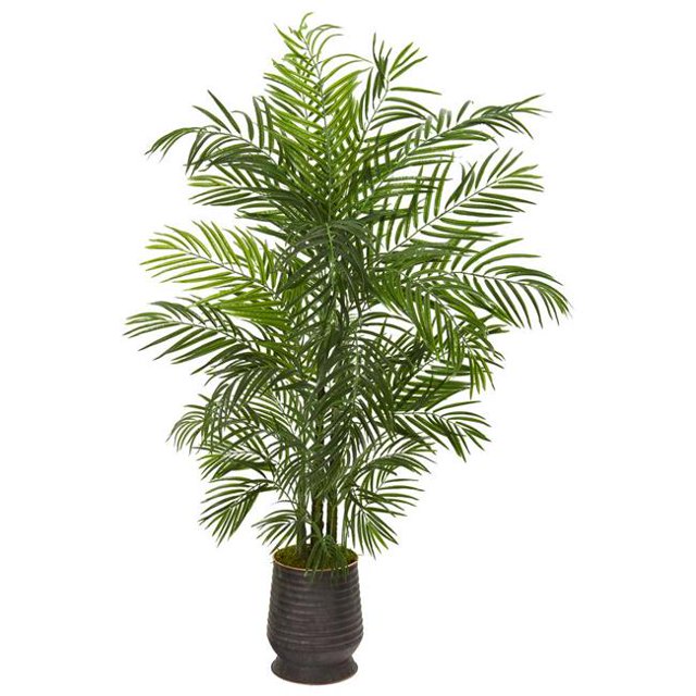Nearly Natural 9830 65 in. Areca Artificial Palm Tree in Decorative Planter