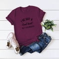 thumbnail image 2 of outfmvch t shirts for women fashion short sleeve letter print plus size cotton casual womens tops shirts for women, 2 of 9