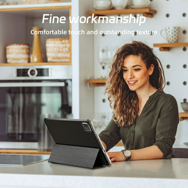 Android 15 Tablet, 10 inch 2 in 1 Tablets with Keyboard, 12GB RAM