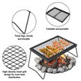 thumbnail image 3 of Campfire Grill – Swivel Heavy Duty Steel Grate – Bakelite Handle – Portable Over-Fire Grill – Includes Carry Bag – Outdoor Open Flame Cooking, 3 of 8