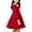 Wine, variant on hotojiny Girl Long Sleeve Dress Lace Trim Collared Fall Clothes Knee Length Flowy A-Line Corduroy Dresses Children Clothes(Wine,9-10 Years)