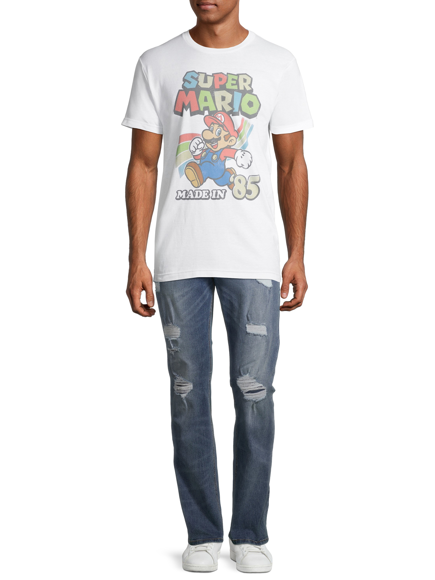 Nintendo Super Mario Crew & Made In The 80's Men's and Big Men's Graphic T-Shirts, 2-Pack - image 2 of 11