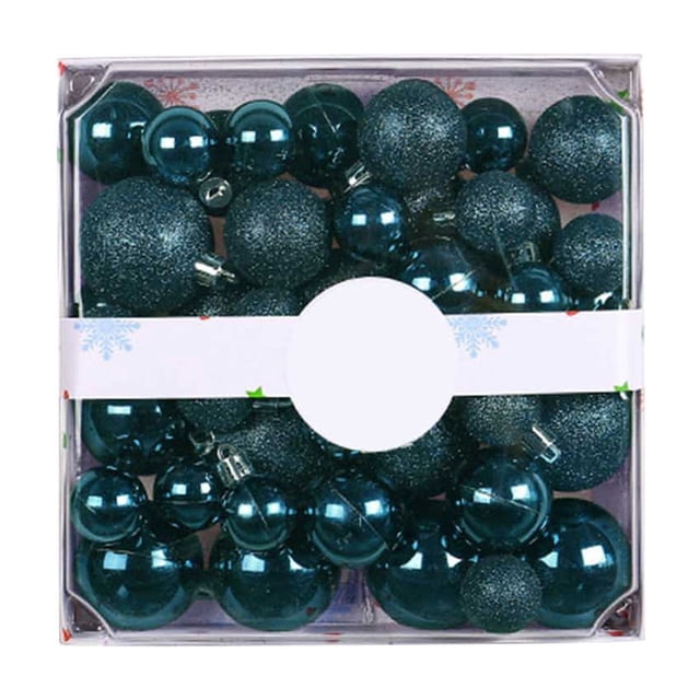 Fiudx Adornos para Árbol de Navidad, Juego de 44 Piezas, Diseño Exquisito, Material Duradero, Fácil de Colgar, Colores Brillantes, Decoración Navideña para El Hogar, Perfectos para El Árbol de Navida