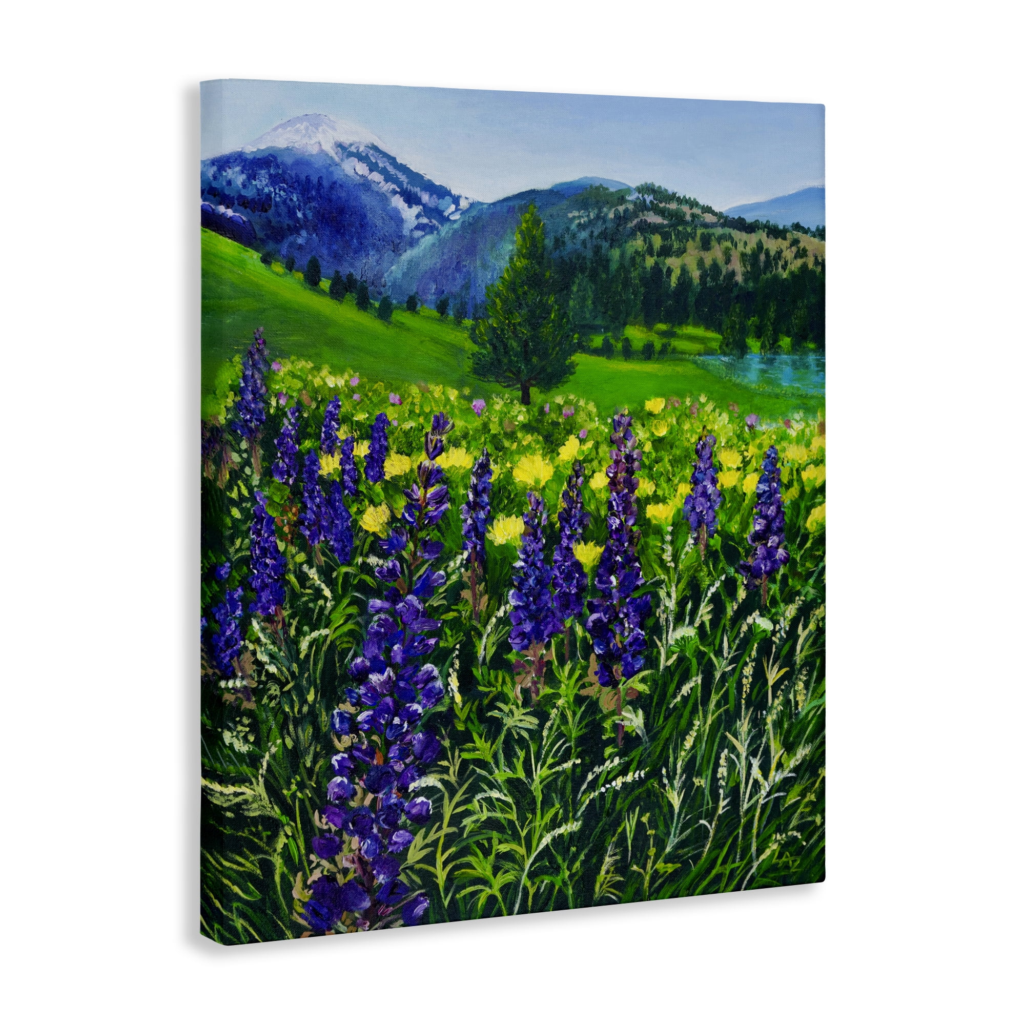 Stupell Industries Flower Speckled Valley Canvas Wall Art, design by Lee Ann Zirbes