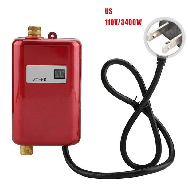 3400W Mini Electric Hot Water Heater Bathroom Kitchen Tankless Instant