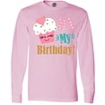 thumbnail image 3 of Inktastic It's My Birthday Cupcake Long Sleeve T-Shirt, 3 of 5
