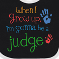 thumbnail image 4 of Inktastic Future Judge for Kids Boys or Girls Baby Bib, 4 of 4