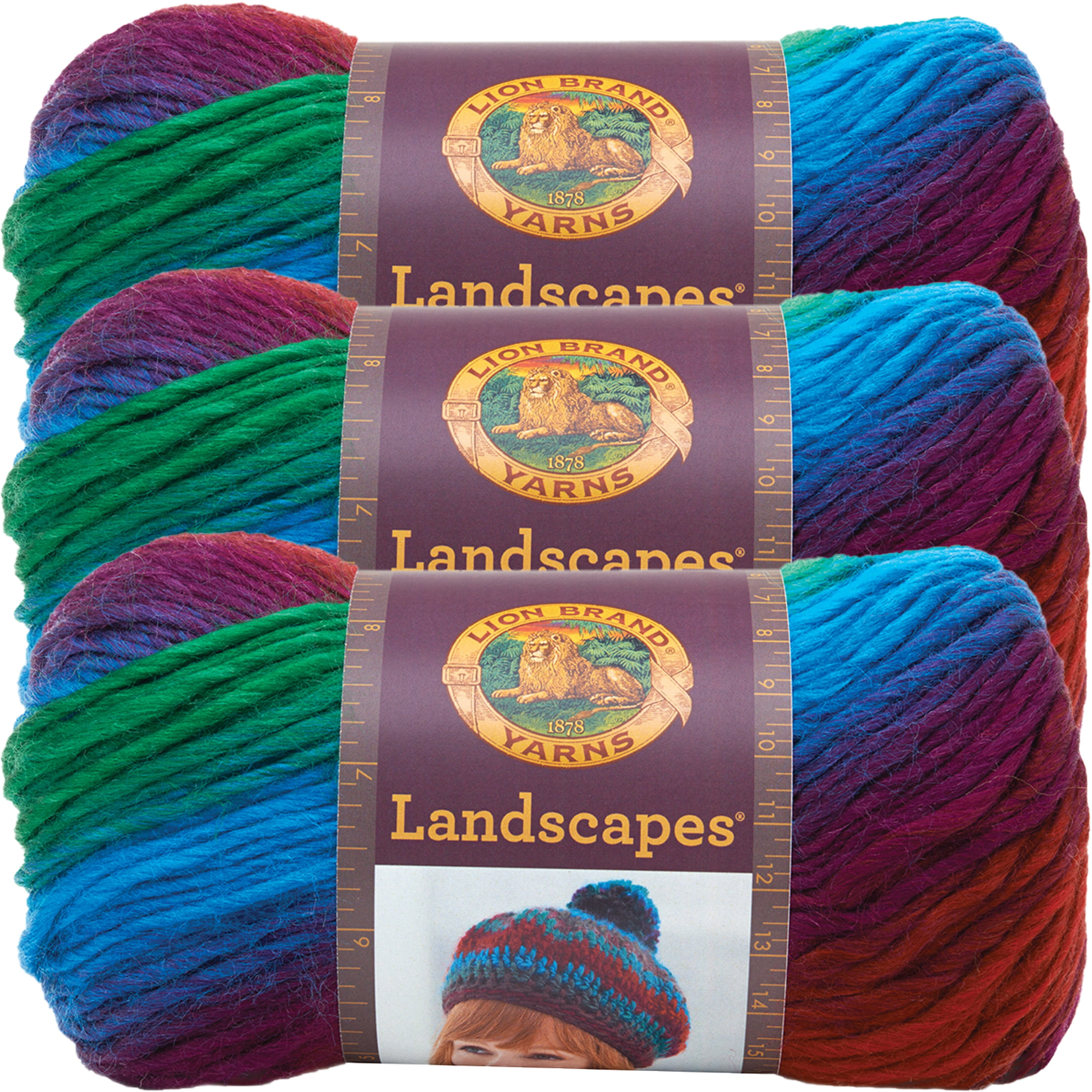 Lion Brand Landscapes YarnApple Orchard, Multipack Of 3