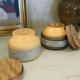 thumbnail image 6 of Better Homes & Gardens Capri Linen Scented 2-Wick Frosted Jar Candle 18oz., 6 of 9