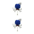 thumbnail image 4 of Guardoinrt Modern Minimalist Brooch Pin Unique And Fashionable Statement Piece Stylish Versatile Flower Brooch royal blue 2Set, 4 of 6