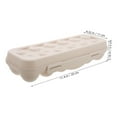 thumbnail image 2 of Soimiss Stackable White Plastic Egg Holder for Refrigerator with Lid Multicompartment Design and Latch Closure, 2 of 8