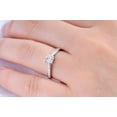 thumbnail image 4 of Vintage Moissanite Wedding Ring 1.75 Carat Princess Cut Moissanite with 18k Gold Plating, 4 of 5