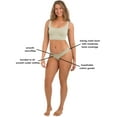 thumbnail image 6 of Joyspun Women’s Bonded Micro and Mesh Cheeky Underwear, 2-Pack, Sizes XS-XXXL, 6 of 6