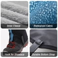 thumbnail image 4 of Cubrezapatos Polainas para piernas con forro polar, impermeables, ajustables, antidesgarro, para botas de nieve, para senderismo al aire libre, esquí Irfora Cubrezapatos, 4 of 7