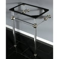 thumbnail image 3 of Kingston Brass Vah282033 Templeton 24" Acrylic Wall Mounted Console Legs - Black, 3 of 7