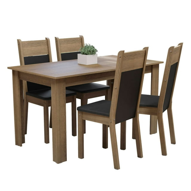 Juego de Comedor Madesa Cali MN con Mesa Rectangular y 4 Sillas