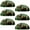 Multicolored, variant on PhooArto 6 Pcs Cup Drawer Pulls, Cute Pug Dog Eat Watermelon Shell Shape Handles Cabinet Knobs for Dresser Cupboard Closet Wardrobe with Screws