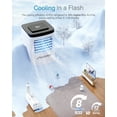 thumbnail image 5 of FIOGOHUMI 8000BTU Portable Air Conditioner,250 sq.ft 3 in 1 AC with 24-Hour Timer,Automatic Defrost, 5 of 9