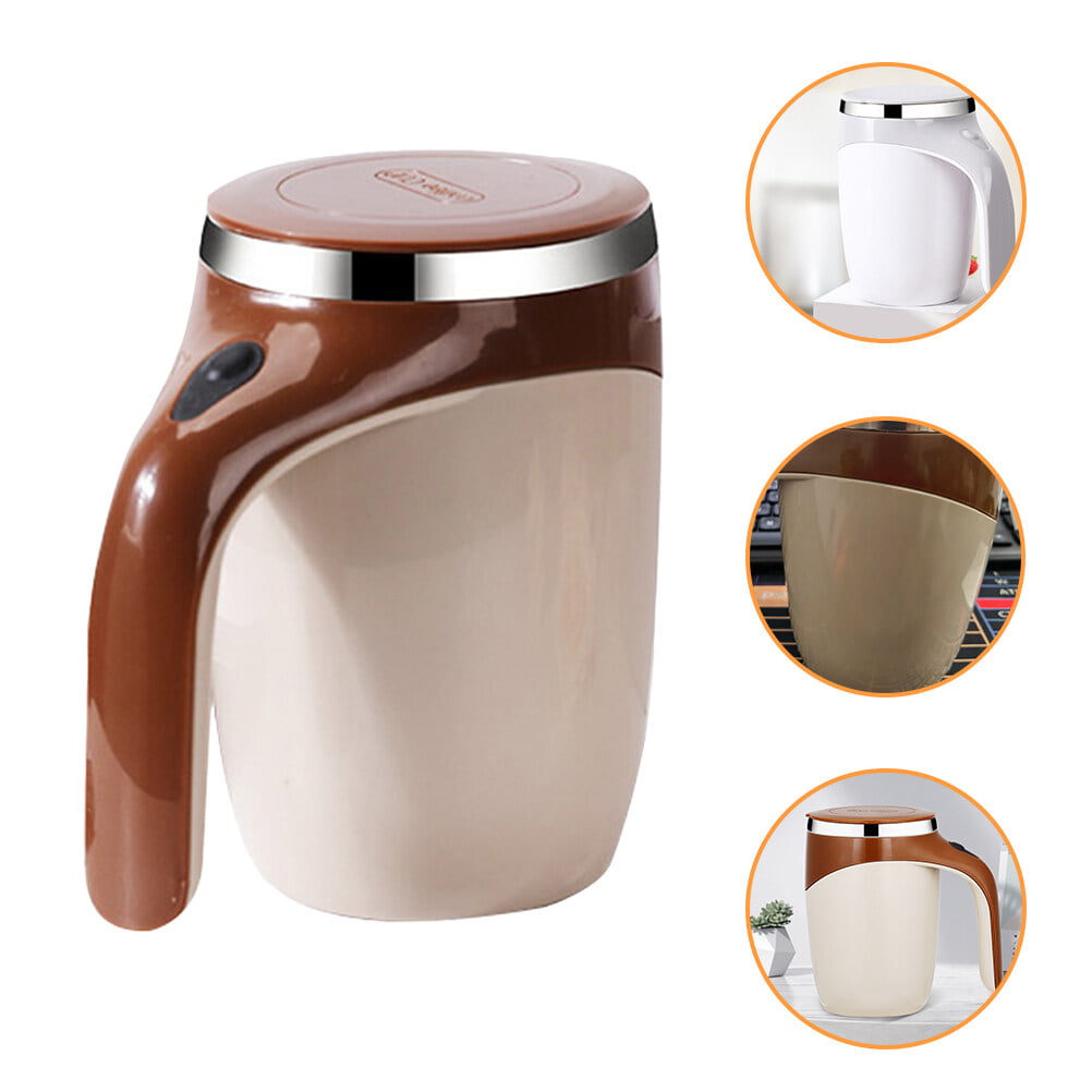 Automatic Stirring Cup Coffee Cup Stainless Steel Water Cup Self Mixing Mug, Size: 13.5X9CM