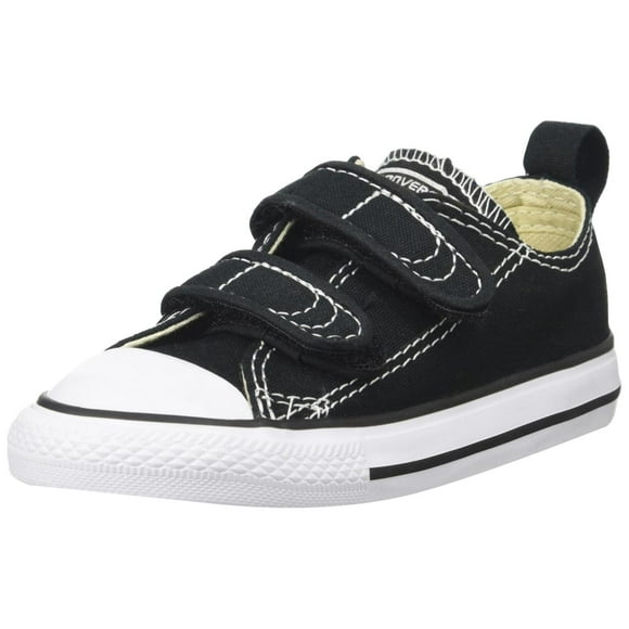Converse Boys' Chuck Taylor All Star 2V Low Top Sneaker, Black, 4 M US Toddler