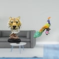 thumbnail image 2 of Escultura De Cabeza De Tigre, Figura De Animal, Artesanía, Estatua Moderna Para Entrada, Sala De Estar, Estantería, Mesa, Pasillo, Figura De Pavo Real, Adorno Decorativo Para Jardín,, 2 of 8