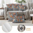 thumbnail image 5 of Outdoor Pillow Covers 20x20 Set of 2, Orange Blue Pumpkins Fall Waterproof Patio Throw Pillow Covers for Couch Sofa Chair, Weeping Botanical Thanksgiving Plaid Pillowcases for Throw Pillows, 5 of 9