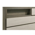 thumbnail image 4 of Fene Lit Format Grand - Tête de Lit Bibliothèque - Bois Gris - Rangement Caché, 4 of 5