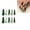 JP2300, variant on Drrntien 24pcs Fashion Long Almond False Nail French Four-leaf Clovers Simple Heart Fake Nail Nail Tip DIY Full Cover Detachable
