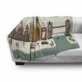 thumbnail image 3 of London Soft Flannel Fleece Throw Blanket, Travel Scenery Famous City England Big Ben Telephone Booth Westminster, Cozy Plush for Indoor and Outdoor Use, 70" x 90", Multicolor, by Ambesonne, 3 of 6