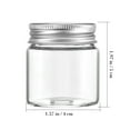 thumbnail image 3 of 20 Pcs Small Glass Jars 50ml Glass Bottles Glass Food Can Grain Storage Jar Small Containers With Lids, 3 of 8