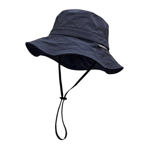 Wide Brimmed Sun Hat With Ponytail Hole Portable Design Men Women Outdoor Adventures