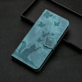 thumbnail image 5 of Compatible with Samsung Galaxy A71 4G Embossed Butterfly Cat Wallet Case with Card Slots Kickstand Cover, 5 of 5