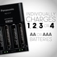 thumbnail image 3 of Panasonic K-KJ17KHCA4A Advanced Battery Charger Pack with 4 AA eneloop pro High Capacity Ni-MH Rechargeable Batteries, 3 of 10