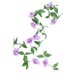 thumbnail image 1 of Cheapark 9 Heads Simulated Rose Rattan Wall Hanging with Artificial Greenery Gift for Home Door Valentines Day Wedding Party Decor, 1 of 6