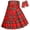 Red, variant on Tartan Utility Kilt for Men I 16oz Scottish Tartan Kilts 5 Yards Premium Acrylic Wool Kilts Traditional Mens Kilt (Royal Stewart, 46)