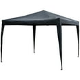 thumbnail image 2 of Northlight 10' x 10' Charcoal Gray Pop-Up Outdoor Canopy Gazebo, 2 of 6