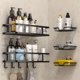 thumbnail image 1 of Estante de almacenamiento para baño, estante de almacenamiento montado en la pared sin perforaciones, estante organizador para artículos de tocador para el hogar, 1 of 5