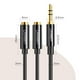 thumbnail image 3 of Cable de Audio UGREEN 3.5mm Macho a Hembra x2 25cm UNIVERSAL Ugreen splitter, 3 of 6