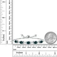 thumbnail image 4 of Gem Stone King 925 Sterling Silver Simulated Green Opal Bracelet for Women (3.15 Cttw, Gemstone October Birthstone, Oval Cabochon 7X5MM, Fully Adjustable up to 9 inches), 4 of 5