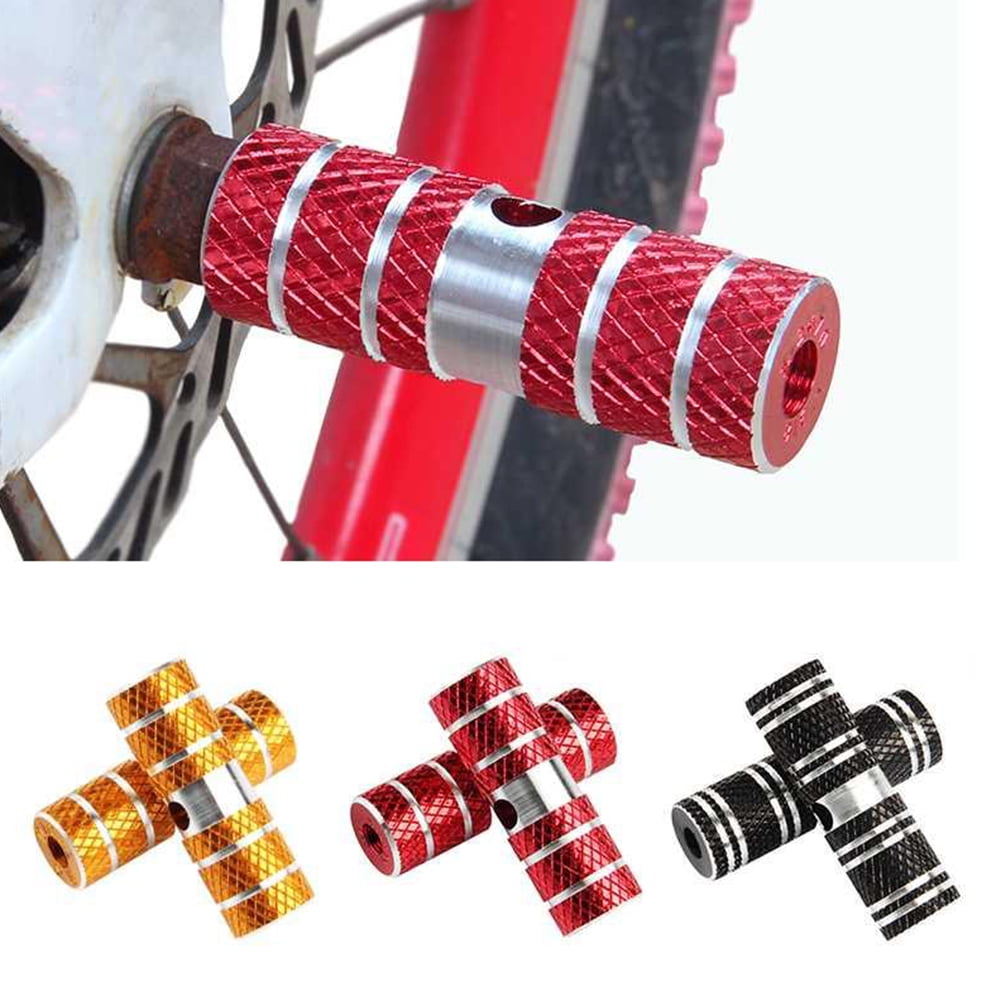 2x BMX Mountain for Bicycle Bike Axle Pedal Alloy Foot Stunt Pegs Cylinder lx 