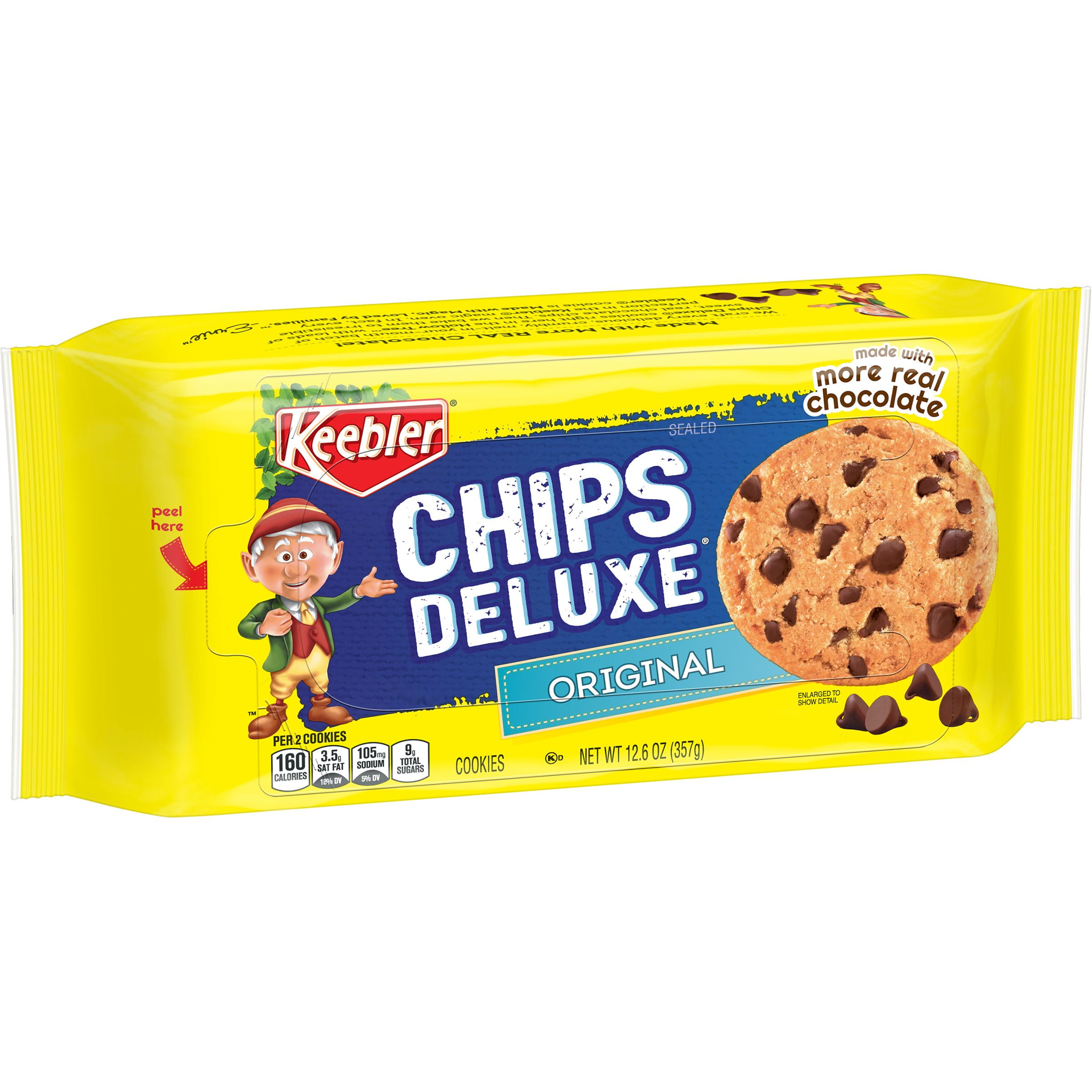 Keebler Chips Deluxe Original Chocolate Chip Cookies, 12.6 oz Walmart