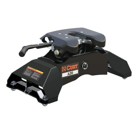 CURT 16034 A20 5th Wheel Hitch, 20,000 lbs, Select Ford F-250, F-350, F-450, 8-Foot Bed Puck System