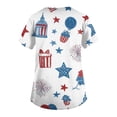 thumbnail image 4 of AHMOMEI Women's 250th Anniversary Print Shirt Scrub Tops for Women Patriotic Nurse Uniform with Pocket S-5XL Plus Size Womens Scrub Top, 4 of 4