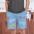 thumbnail image 7 of Men's Pajama Bottoms Athletic Shorts For Men Casual Cotton Color Sunglasses, 7 of 7