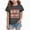 E622-Dark Gray, variant on NOLDARES Christmas Crew Neck Shirts for Girls Boys Xmas Shirt Top Short Sleeve Christmas Elk Print Graphic T Shirt Holiday Tees,Size 5-6 Y