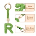 thumbnail image 4 of Uxcell Alphabet R Letter Charm Rhinestone Alphabet Charm for Jewelry Making, Light Green, 4 of 6